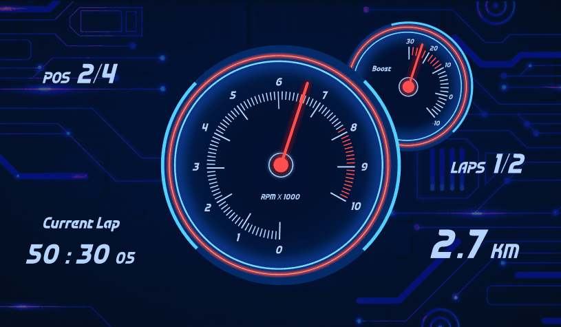 RaceGauge application preview.